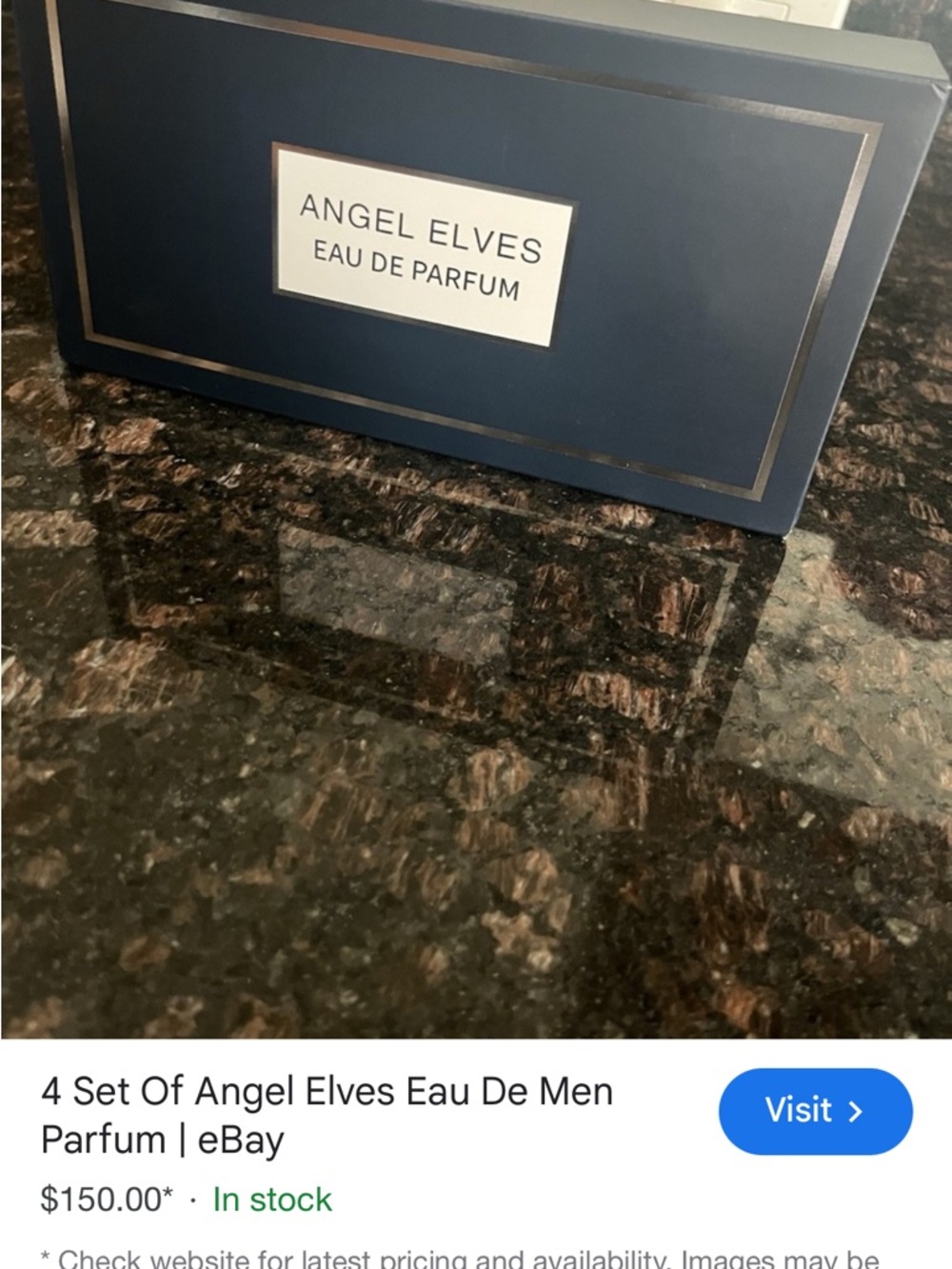 Angel Elves Eau de Parfum - Navy Blue Box